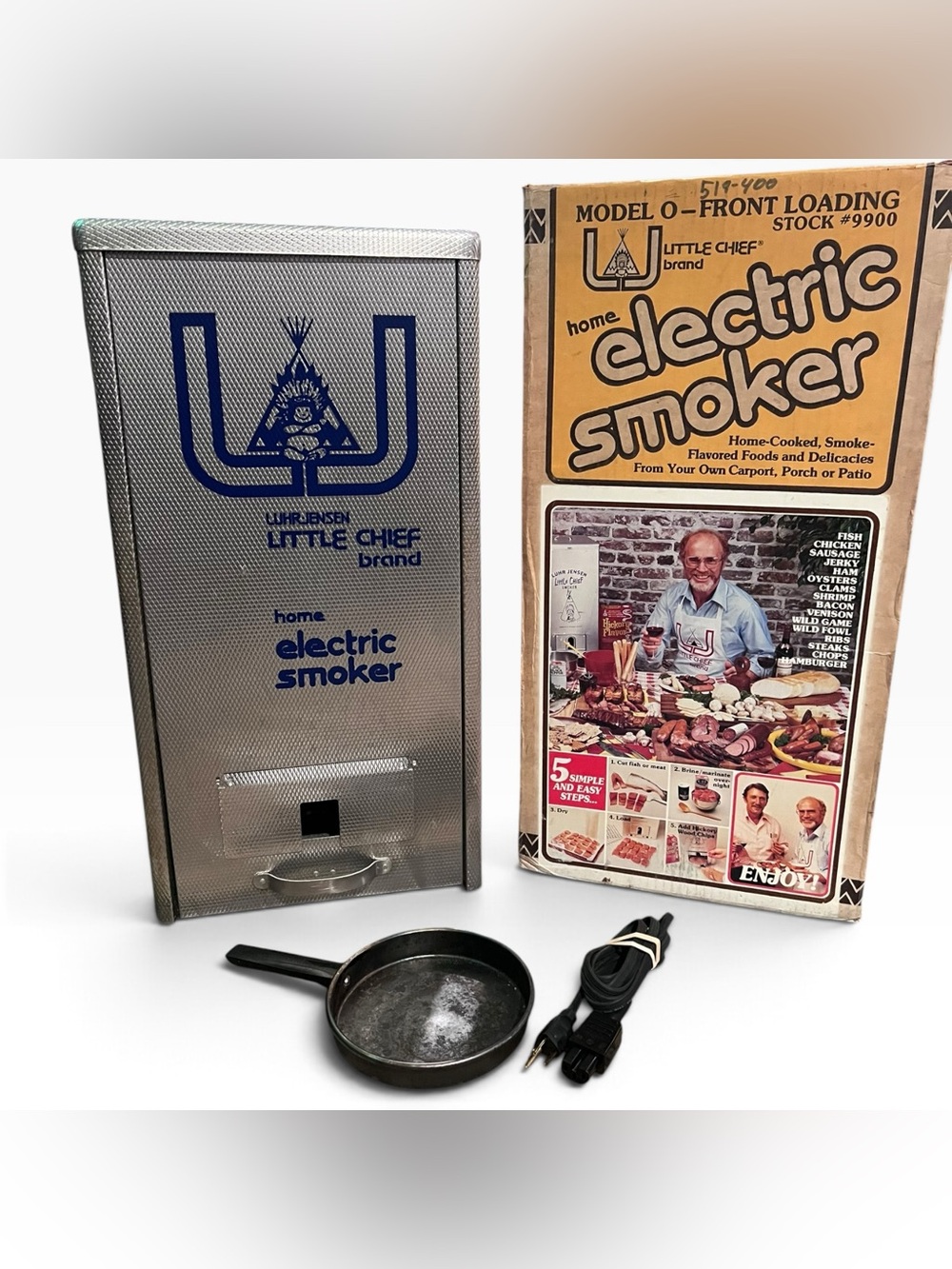 Vintage Original Little Chief Electric Smoker Model 0-Front Loading Stock #9900